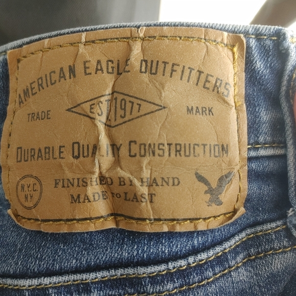 American Eagle Men's Blue Jeans Sz 34x30 Medium Wash Straight - Picture 9 of 10